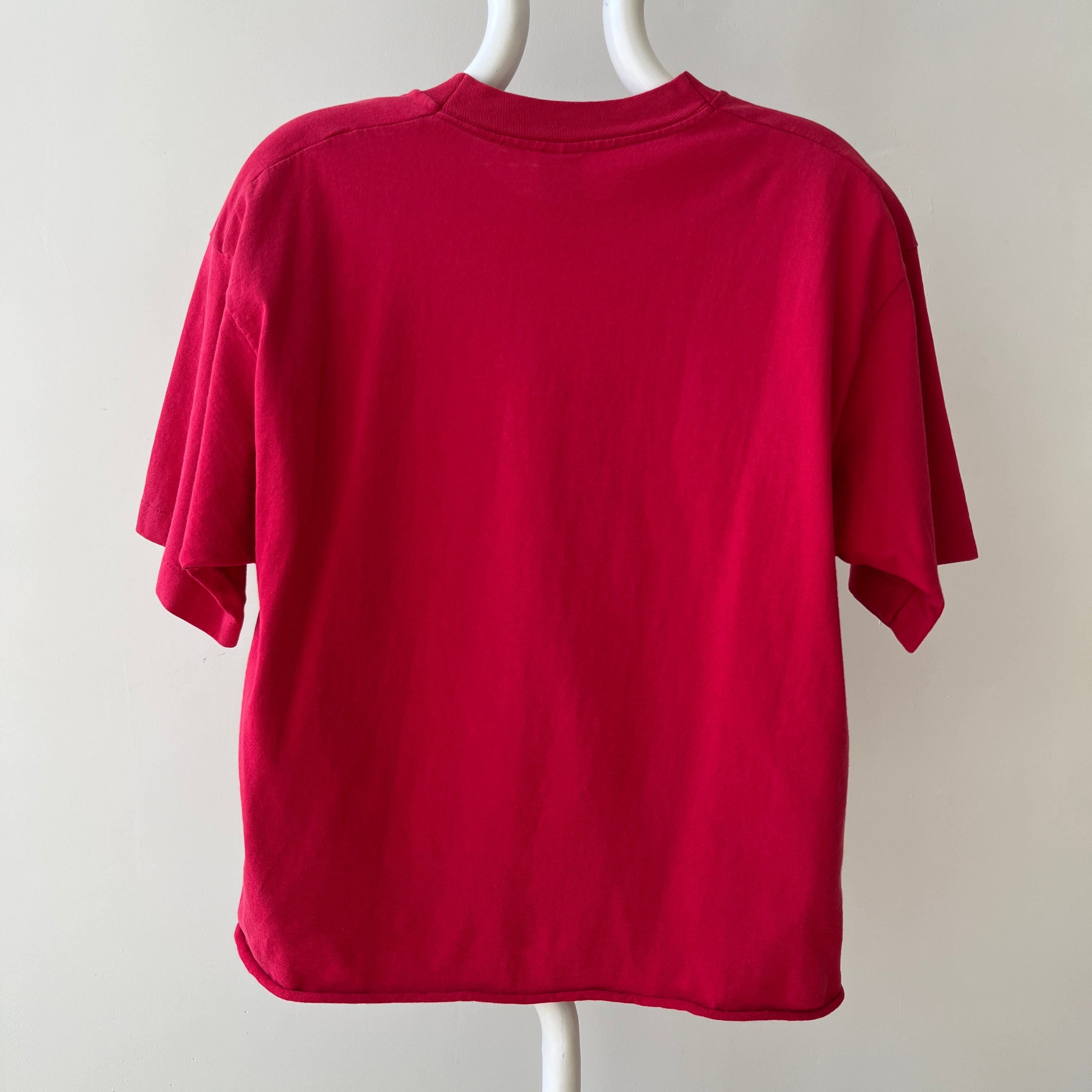 T-shirt teinté de peinture noire vierge des années 00