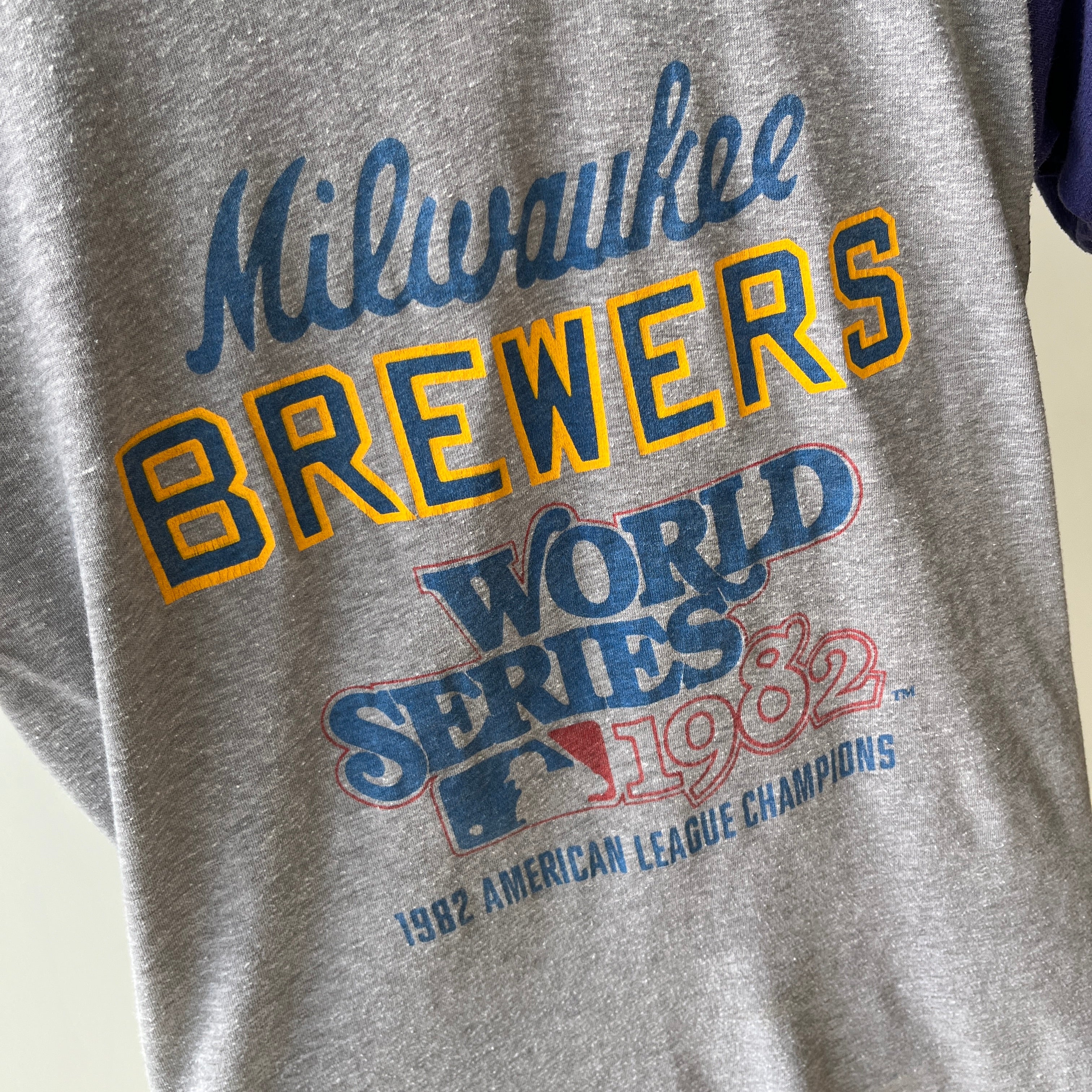 1982 Milwaukee Brewers World Series Color Block T-Shirt