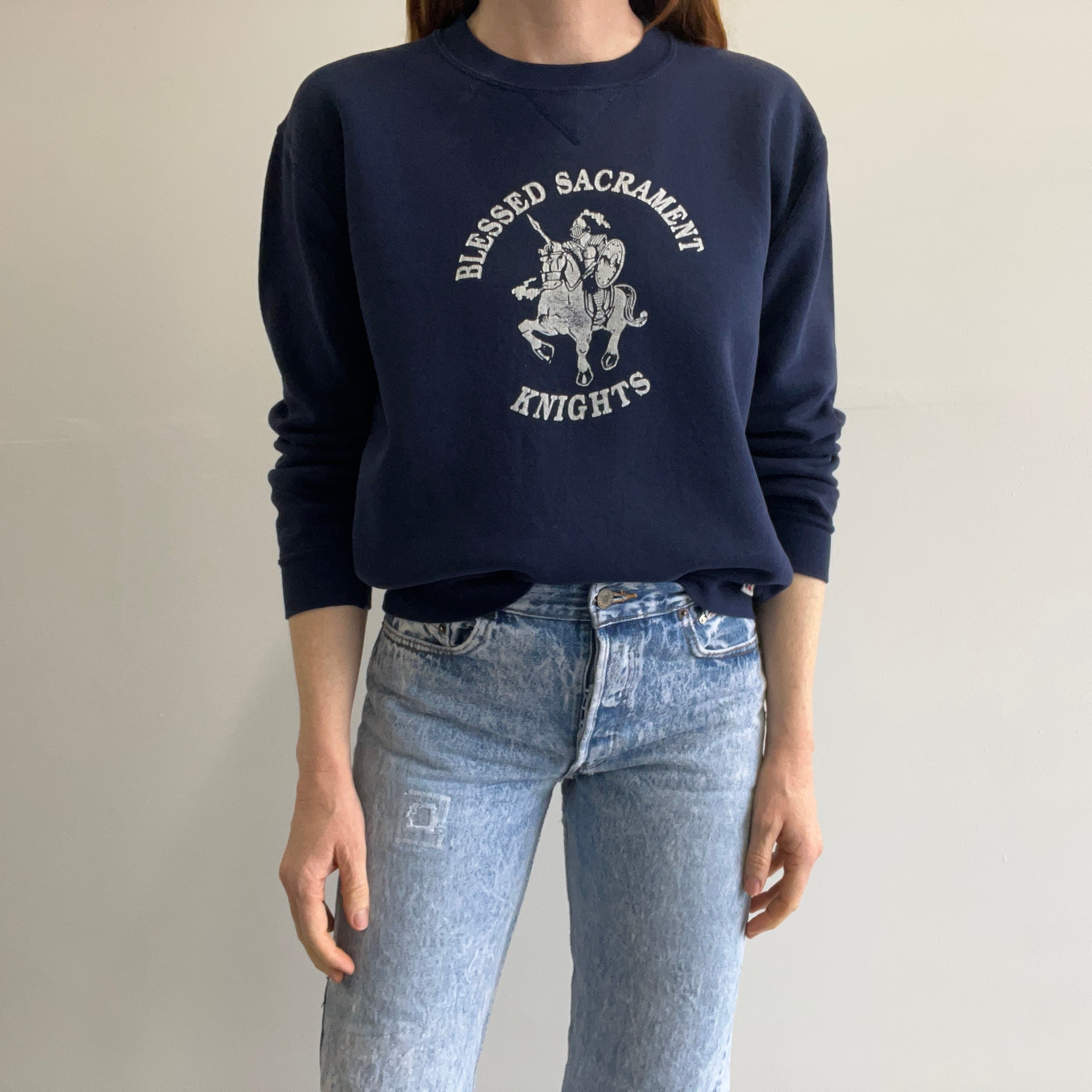 1980s Blessed Sacrament Knights Sweatshirt by Russell