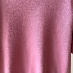 1980s/90s Pastel Pink Short Sleeve Sweatshirt