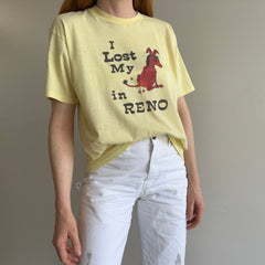 1970s I Loss My Ass in Reno T-Shirt