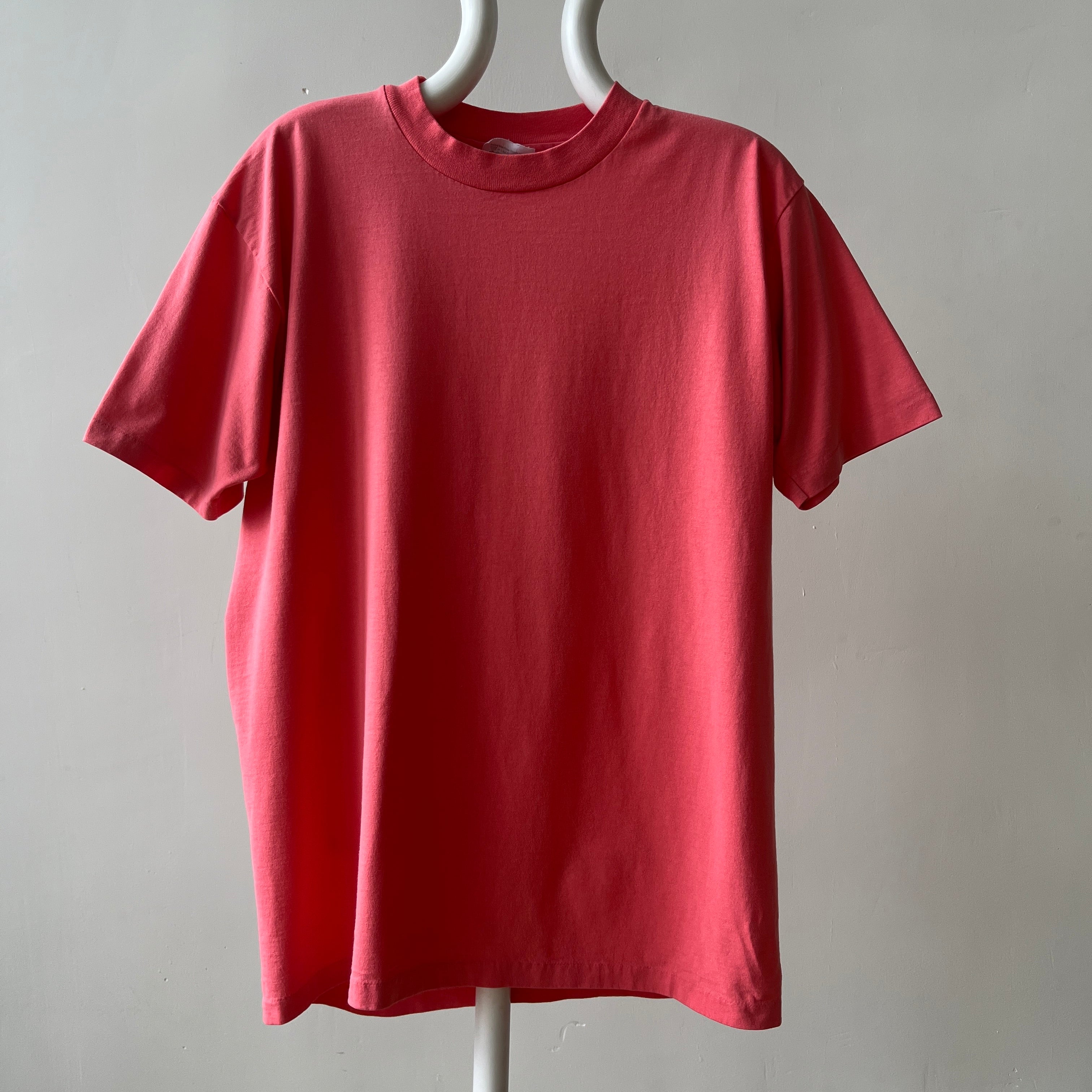 1980s Blank Salmon T Shirt