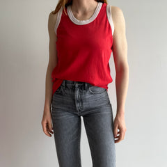 1970s Two Tone Tank with Wear Holes