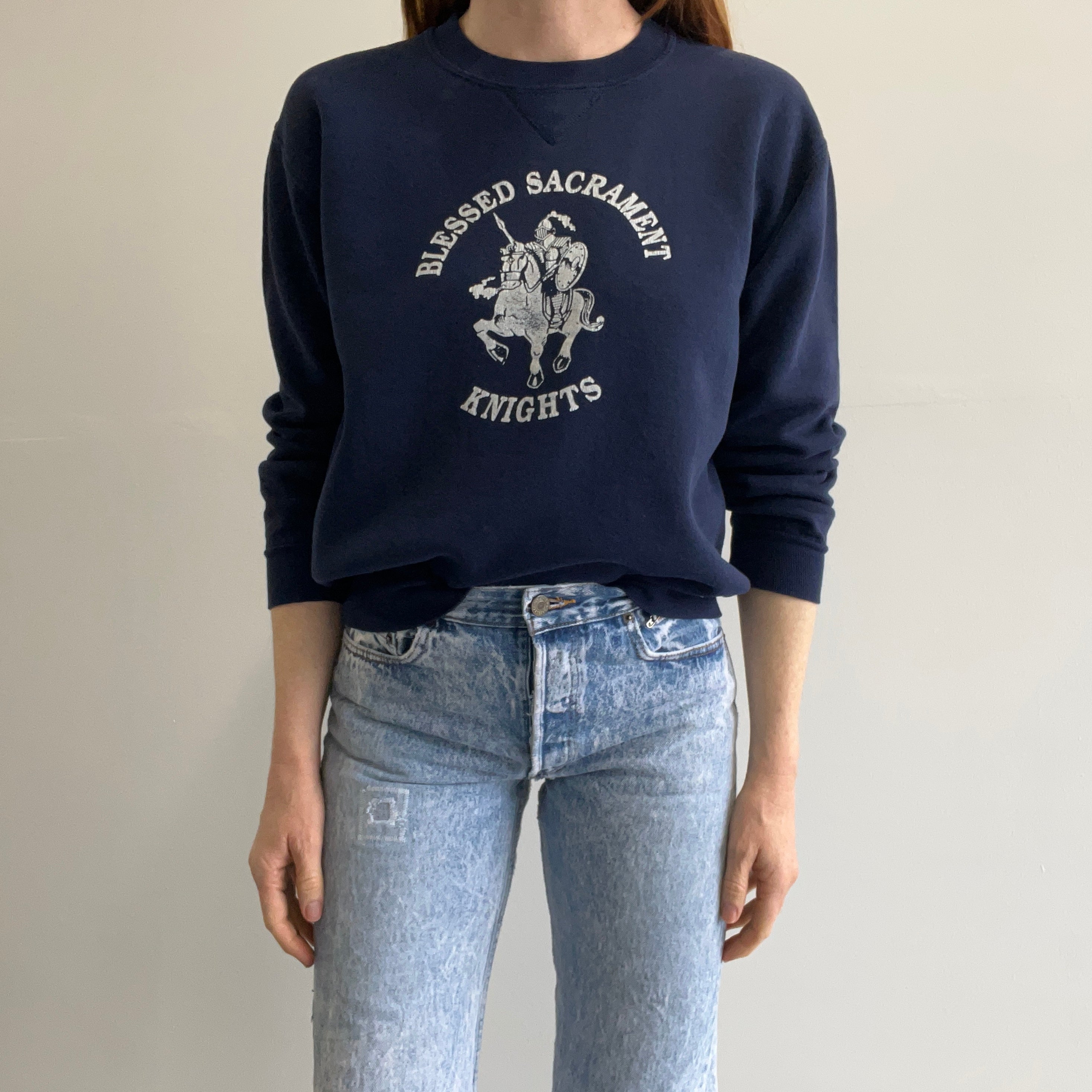 1980s Blessed Sacrament Knights Sweatshirt by Russell