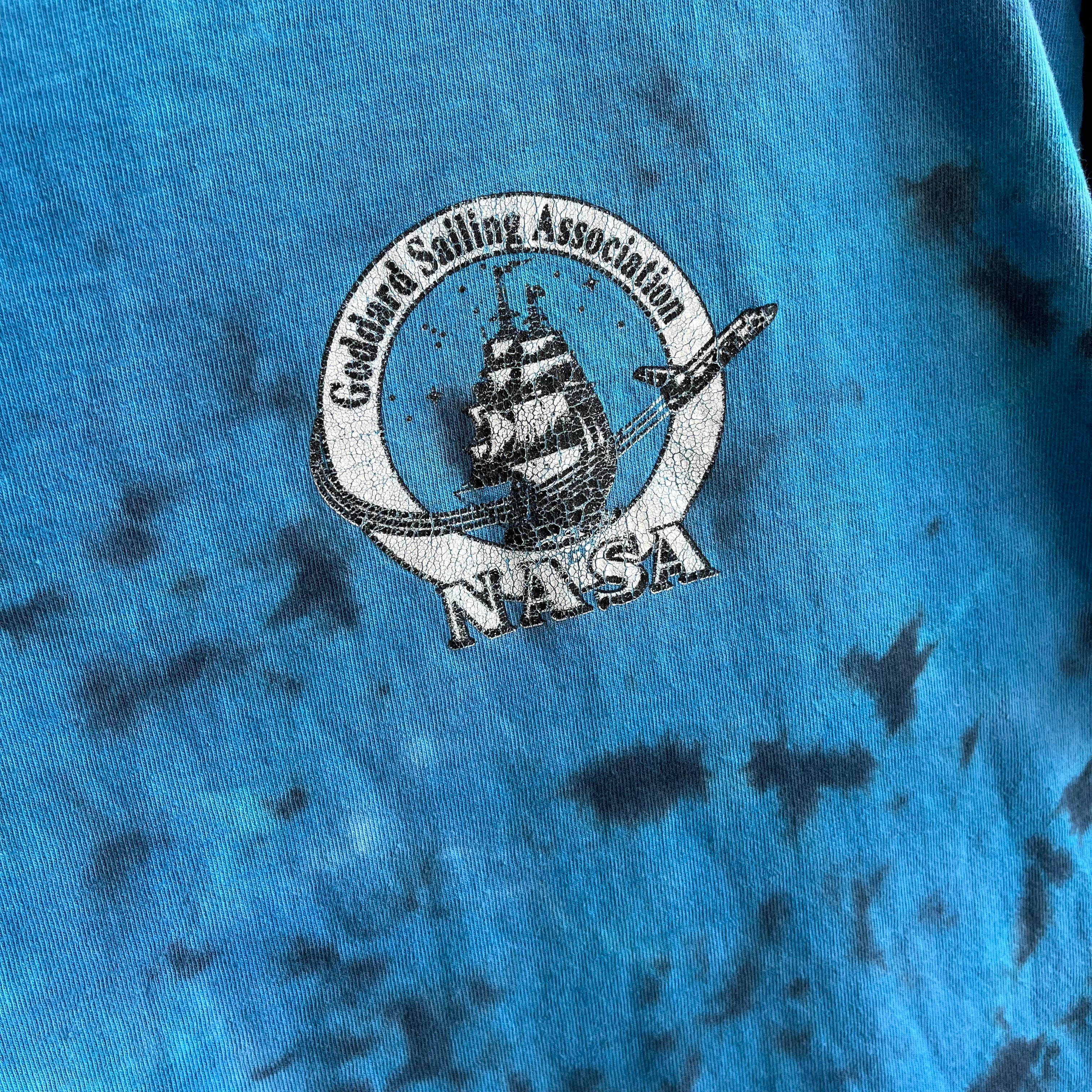 1980s Goddard Sailing Assoc - NASA - Tie Dye T-Shirt by Sun Dog