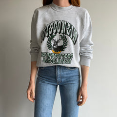 1980s Wisconsin Bowhunters Association Super Stained Sweatshirt