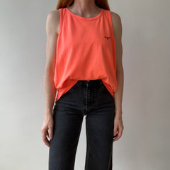 1980s Neon Orange Spalding Tank Top