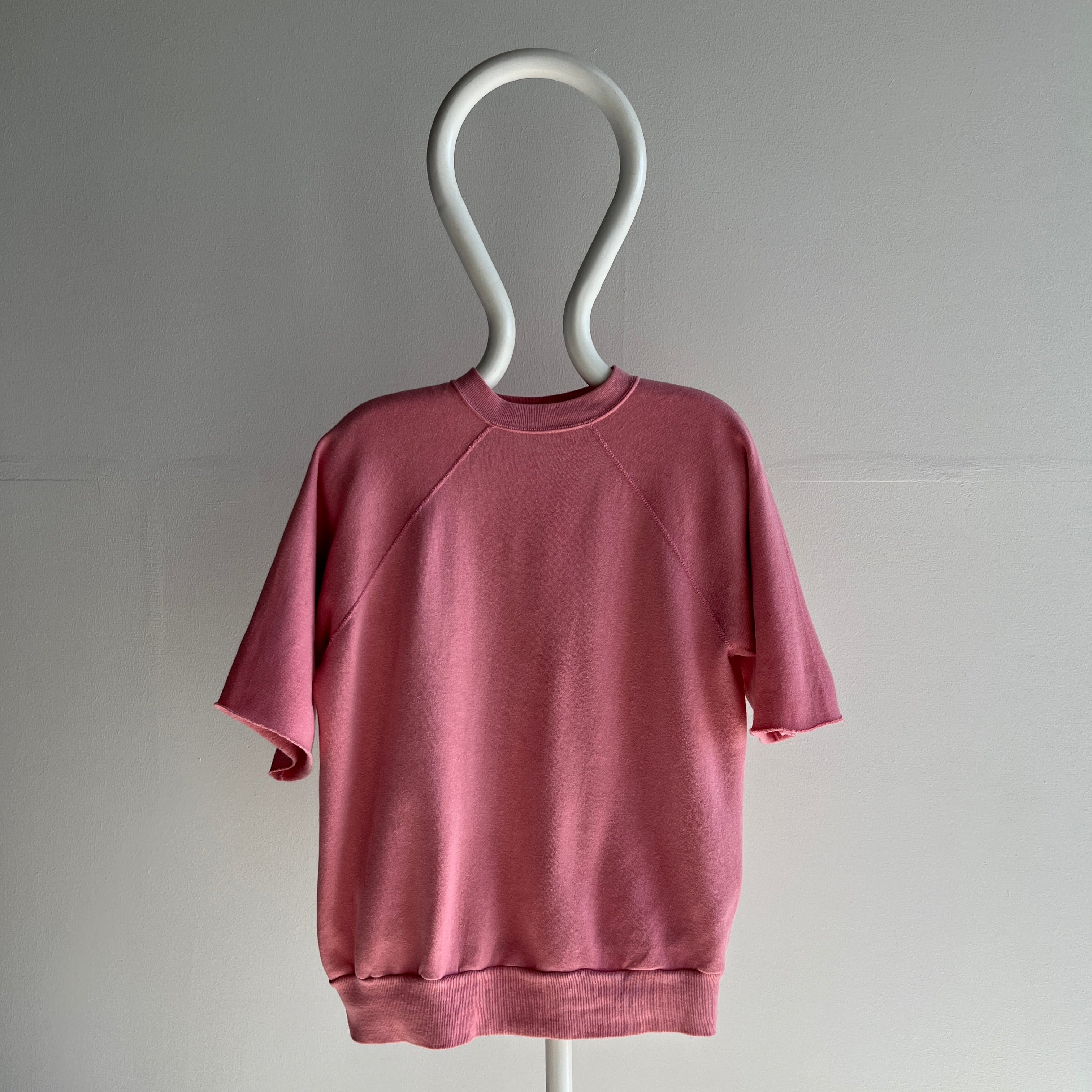 1980s Super Soft and Fleecy Bridesmaids Pink DIY Warm Up Sweatshirt