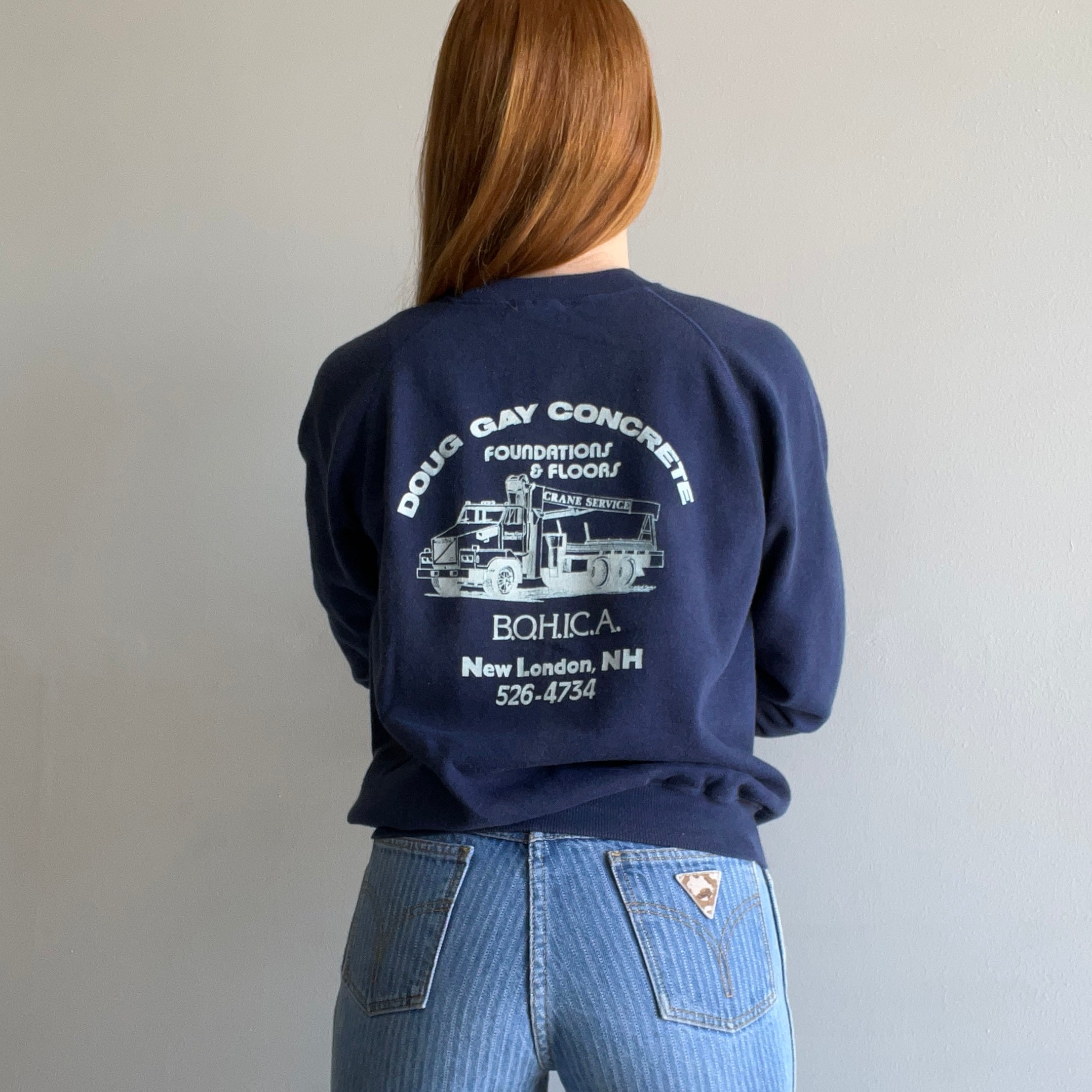 1980s Doug Gay Concrete New London, NH Sweatshirt