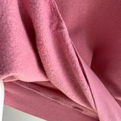 1980s Super Soft and Fleecy Bridesmaids Pink DIY Warm Up Sweatshirt