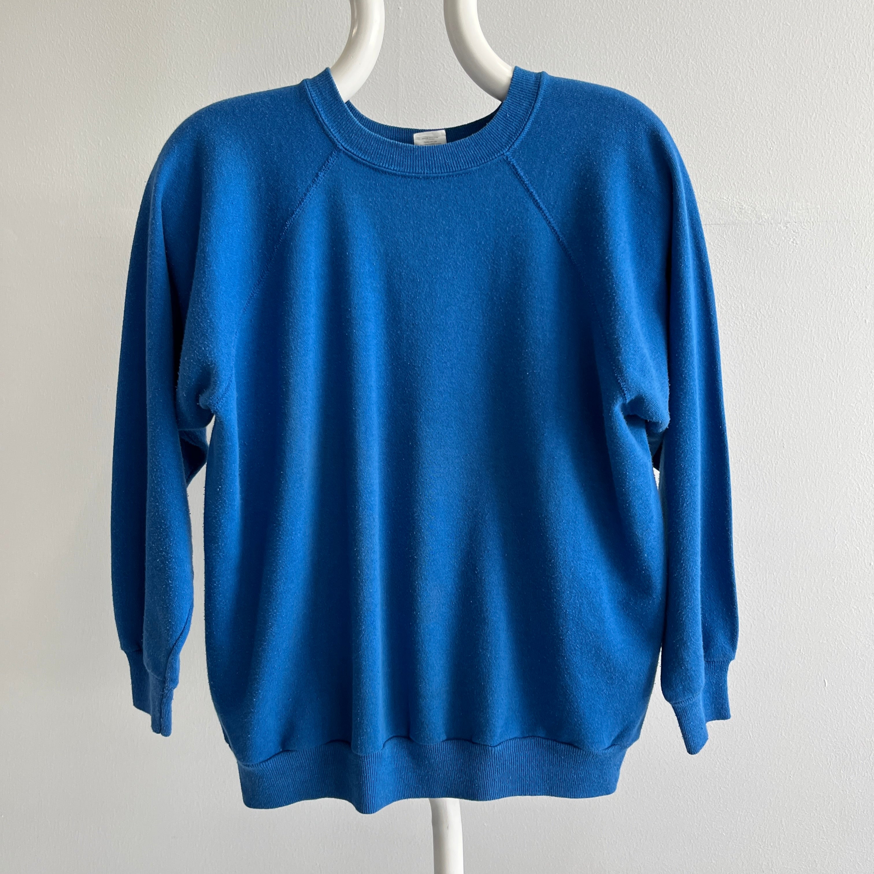 1980s Blank Blue Raglan for *Your* Capsule Collection