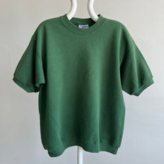 1980s Lee Bran Forest/Army/Hunter Green Sun Faded Warm Up