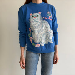 1980s Non Sequitur Oklahoma Cat Sweatshirt