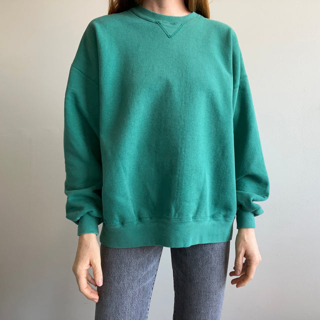 1990s Heavyweight Faded Teal Sweatshirt by GEAR