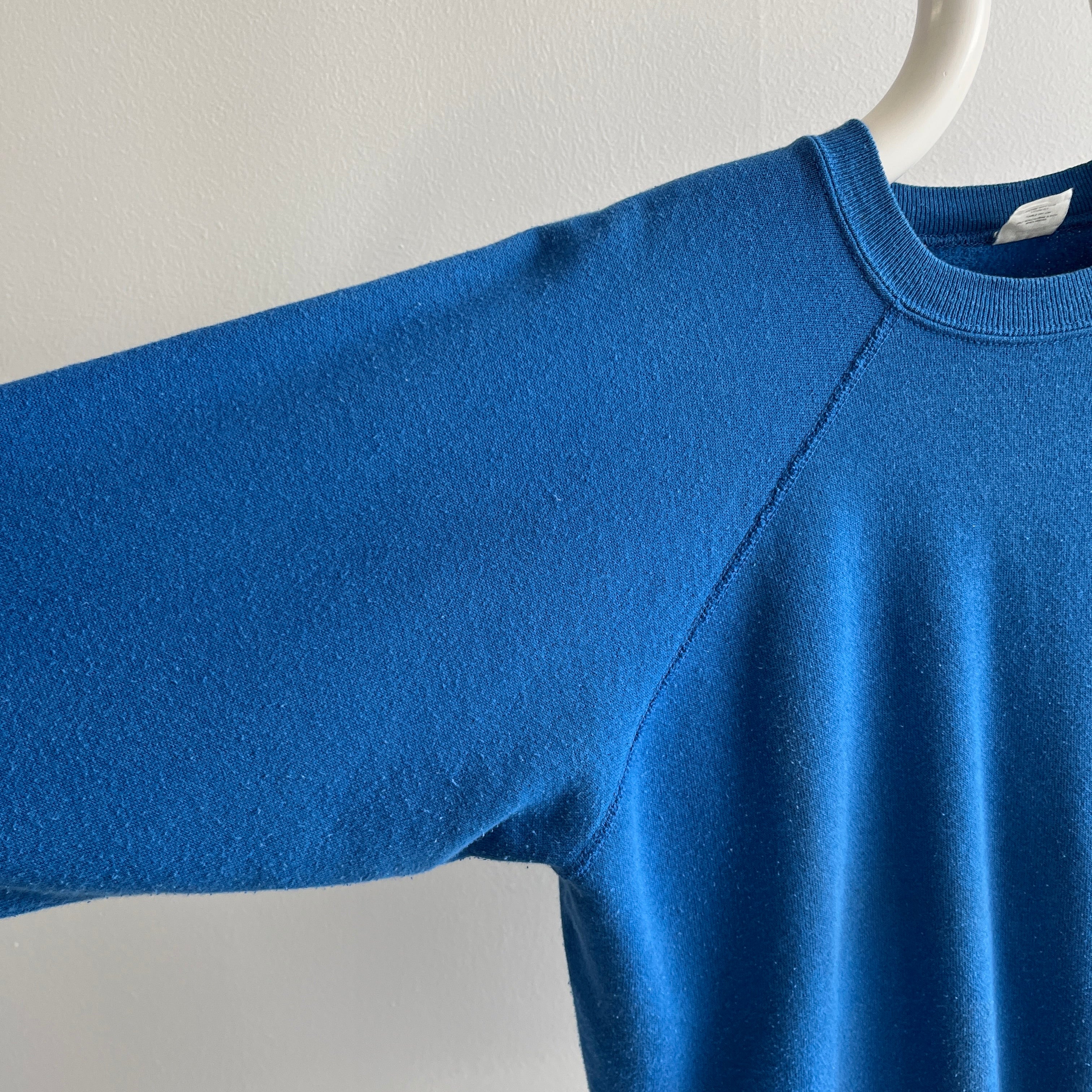 1980s Blank Blue Raglan for *Your* Capsule Collection