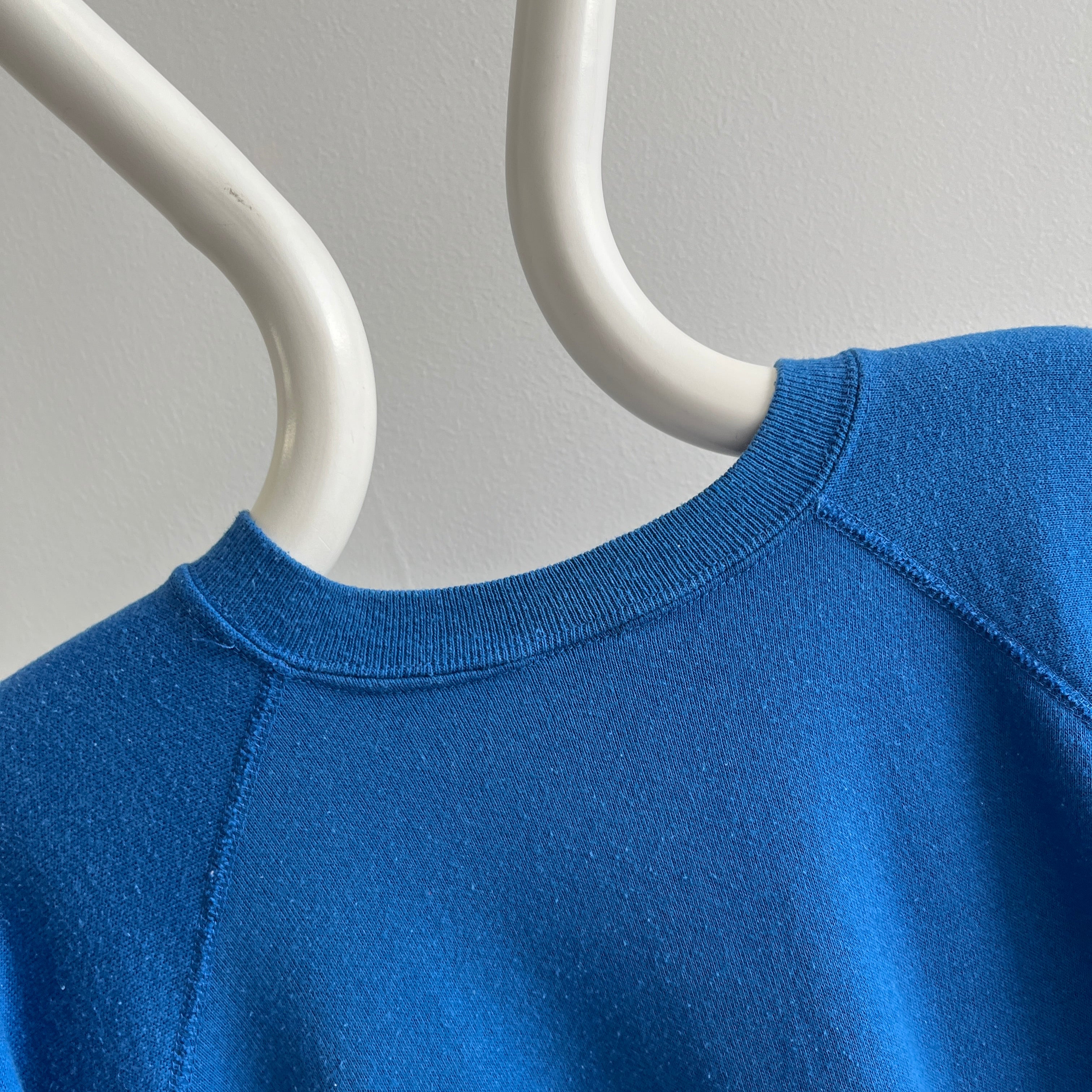 1980s Blank Blue Raglan for *Your* Capsule Collection