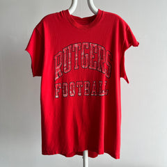 1980/90s Rutgers Football Destroyed Sleeves T-Shirt