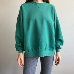 1990s Heavyweight Faded Teal Sweatshirt by GEAR