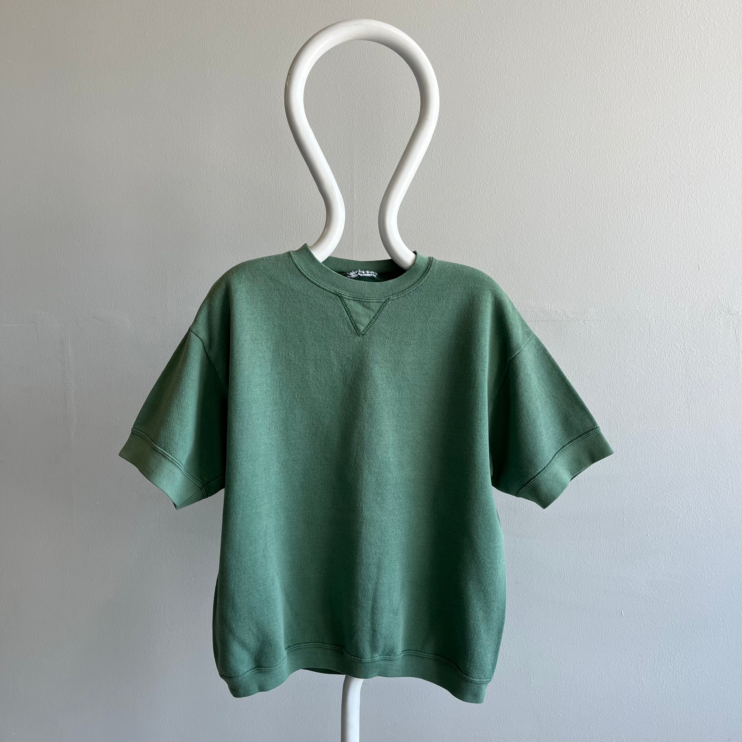 1980/90s Jade Green Warm Up Sweatshirt