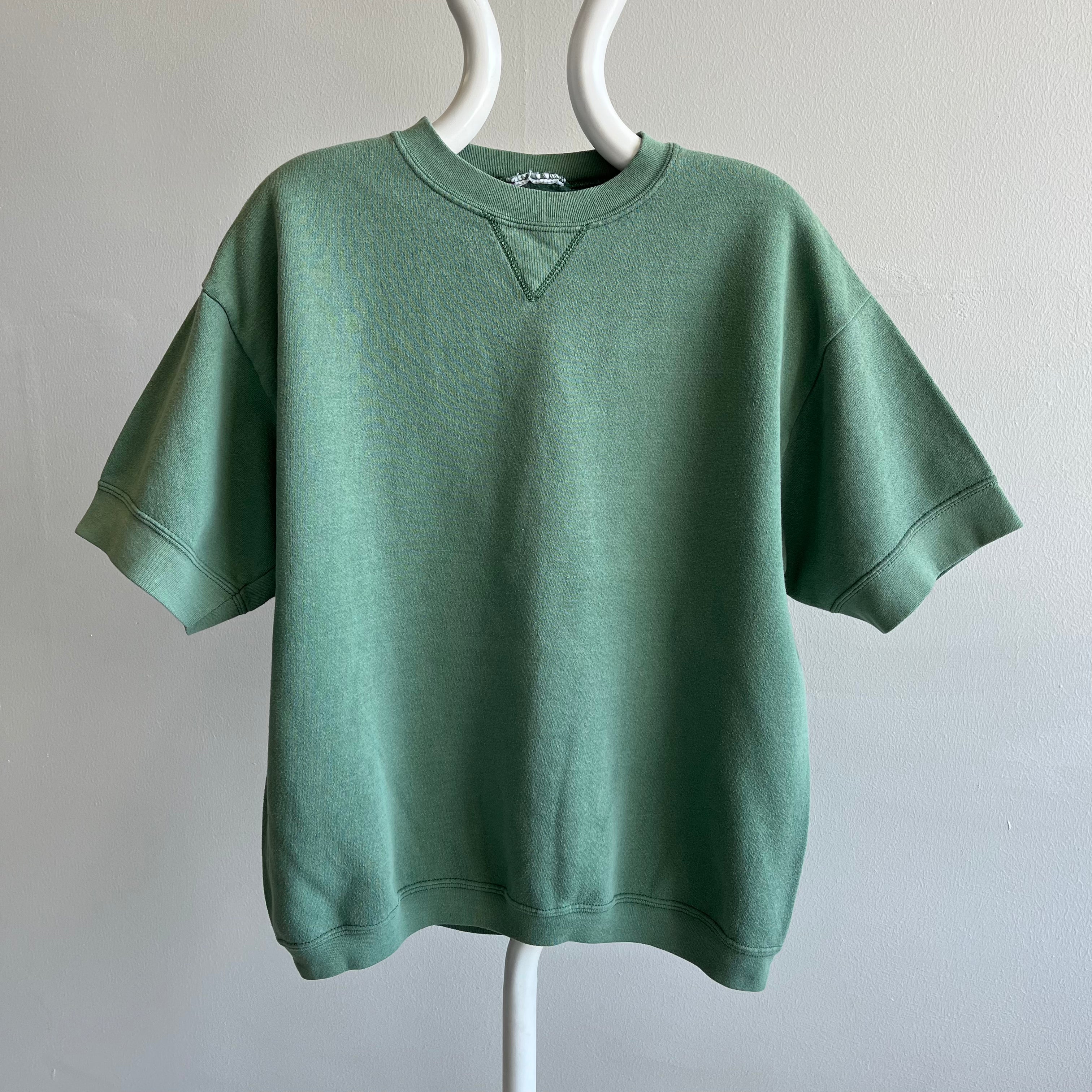 1980/90s Jade Green Warm Up Sweatshirt