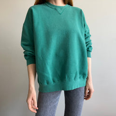 1990s Heavyweight Faded Teal Sweatshirt by GEAR