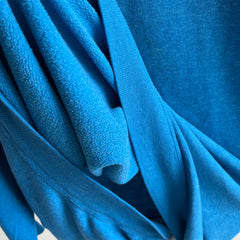 1980s Blank Blue Super Soft Sweatshirt Dress