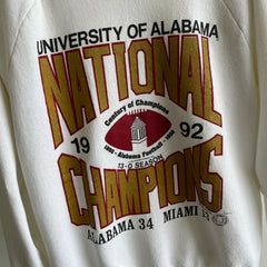 1992 University of Alabama Championship Sweatshirt 13-0