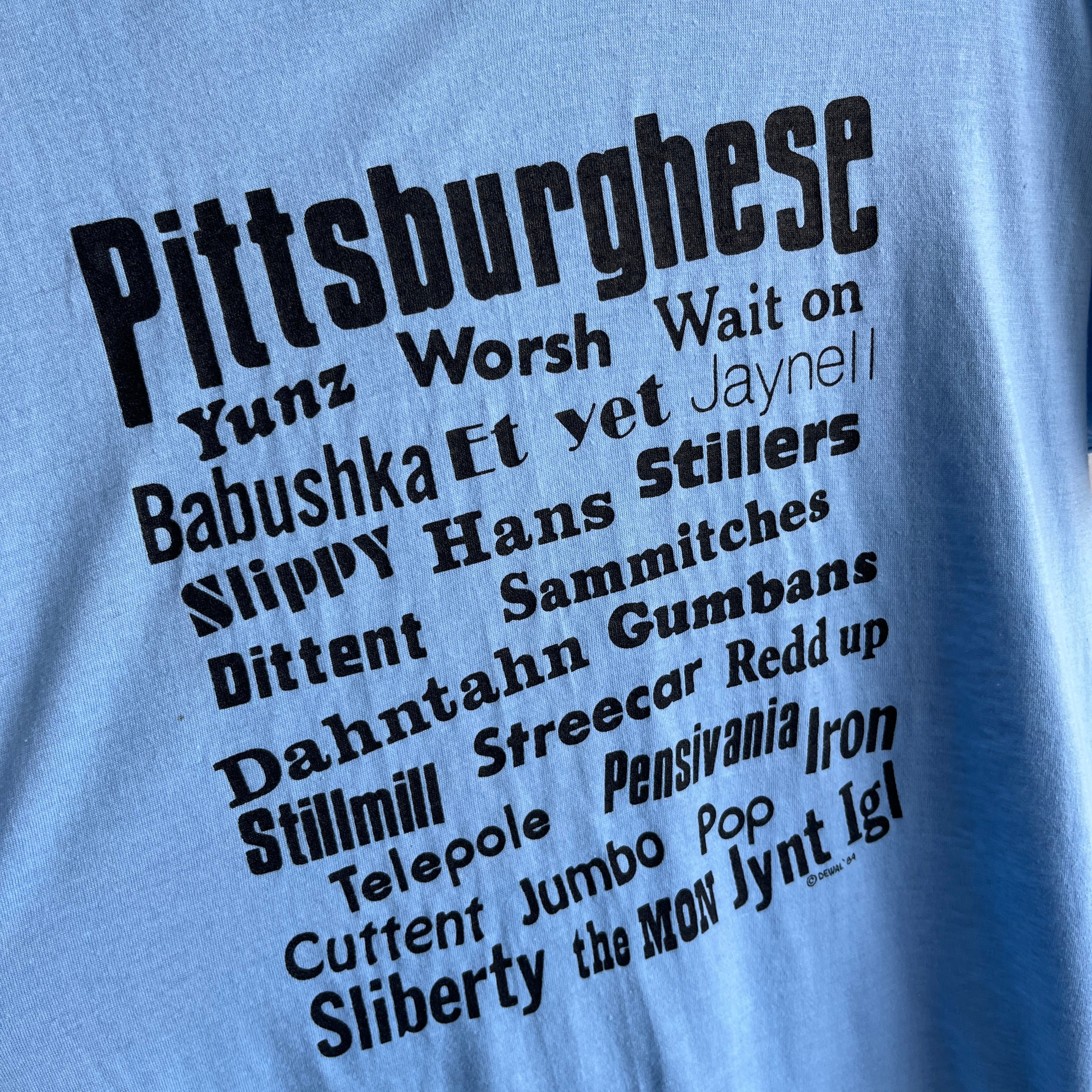 1980s Pittsburghese T-Shirt