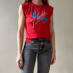 1980s Red Florida Muscle T Shirt