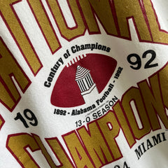 1992 University of Alabama Championship Sweatshirt 13-0