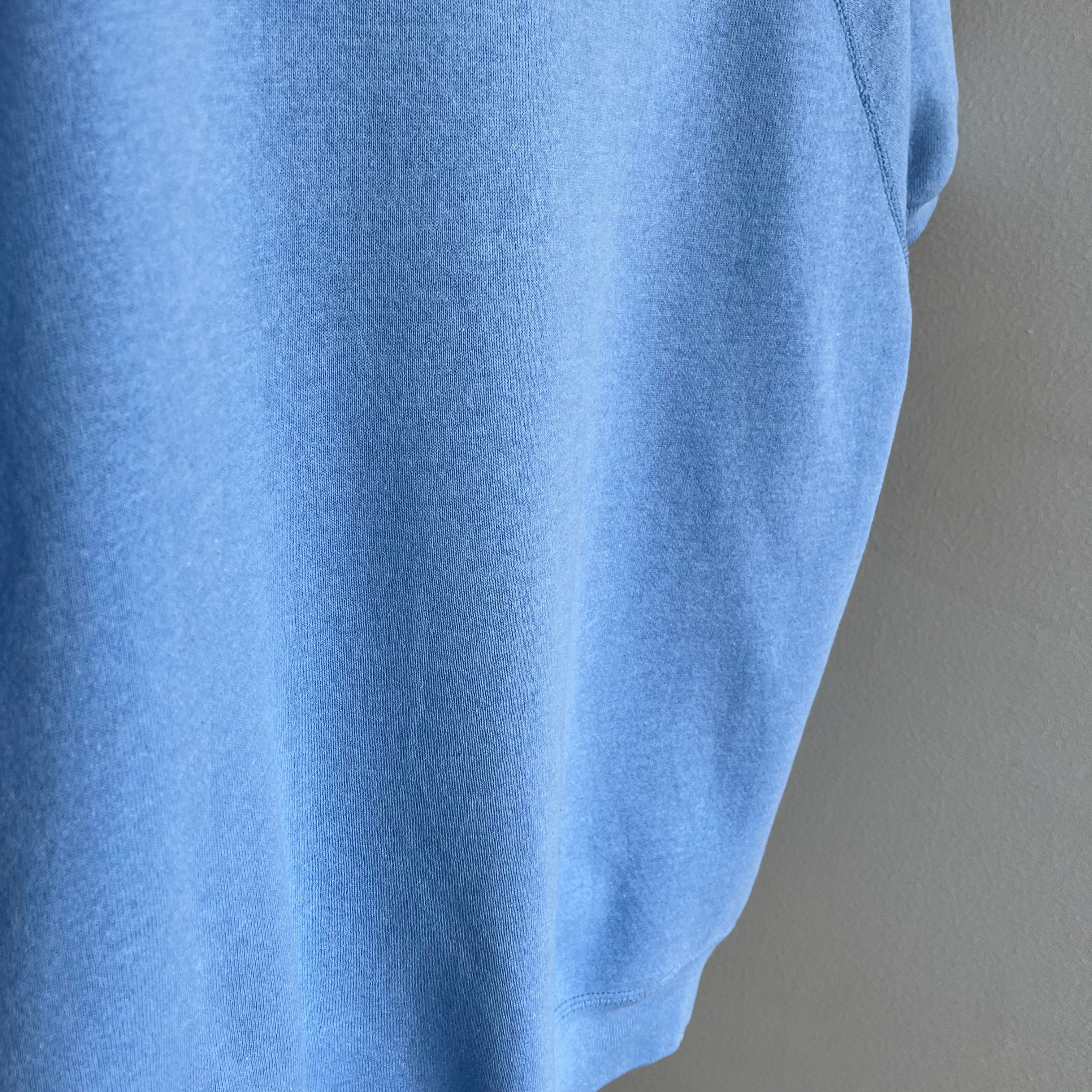 1980s Baby Blue Relaxed Fit Warm Up