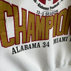 1992 University of Alabama Championship Sweatshirt 13-0