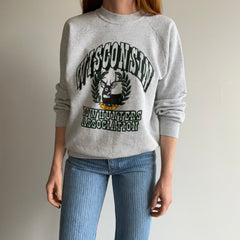 1980s Wisconsin Bowhunters Association Super Stained Sweatshirt