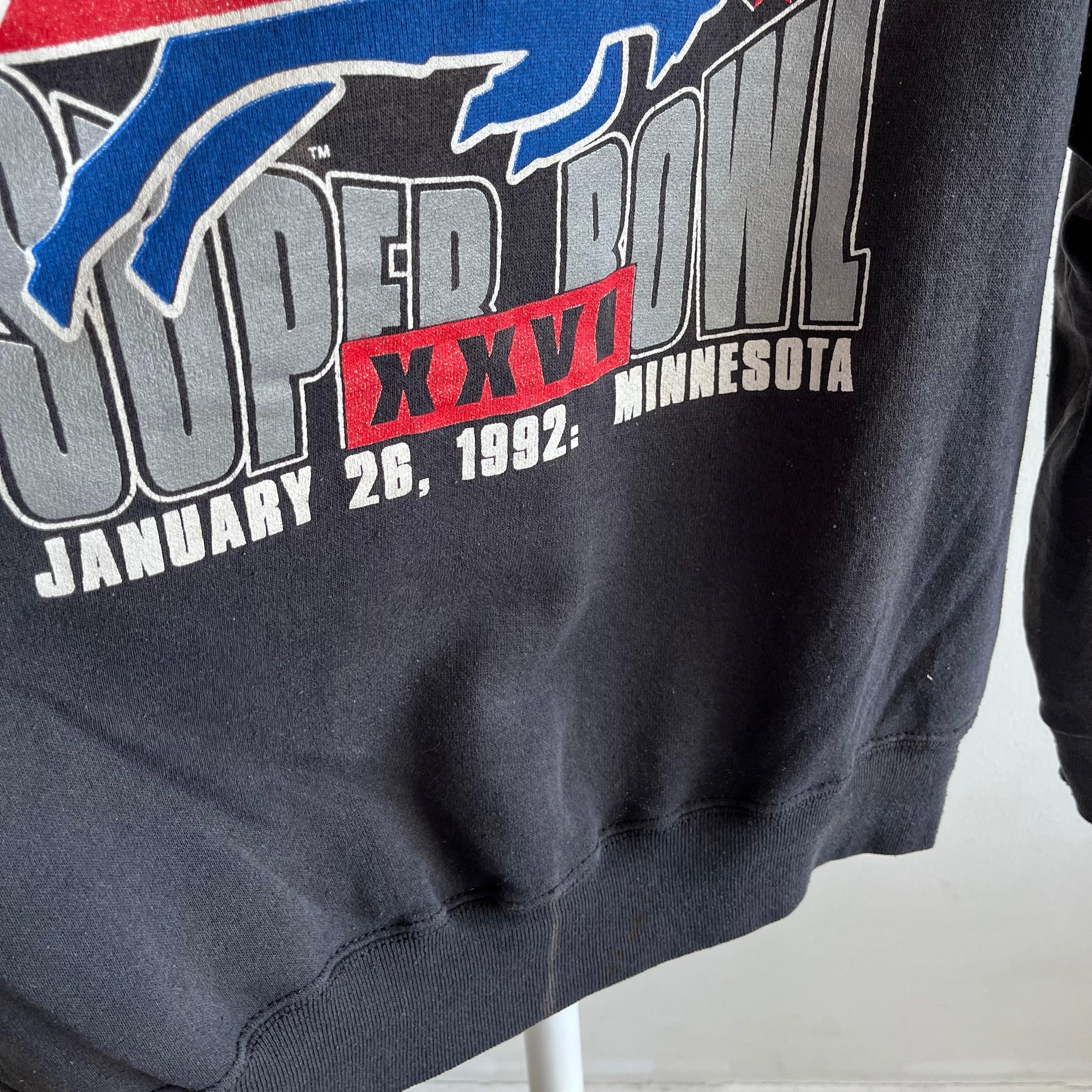 1991 AFC Champs Buffalo Bills Super Sun Faded Sweatshirt