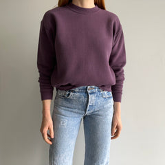 1980s Slimmer Fit Deep Lavender Purple Sweatshirt