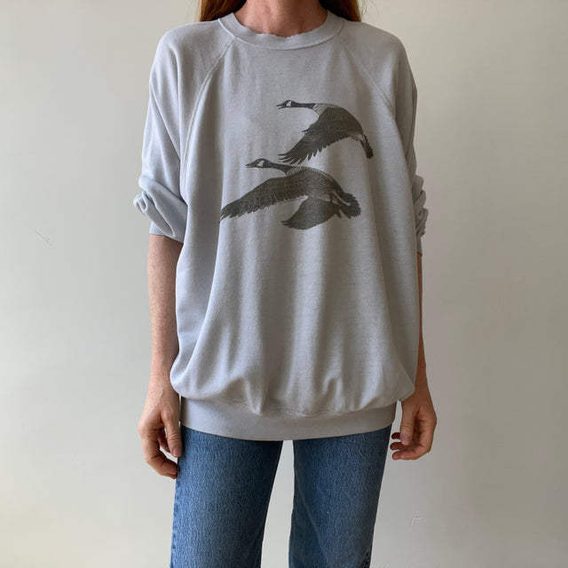 1993 Canada Geese Sweatshirt - Paper Thin + Slouchy
