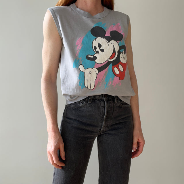 1980s CLASSIC Mickey Mouse Muscle Tank Top - RAD