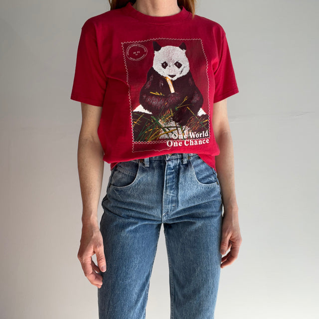 1991 One World, One Chance Panda T-shirt