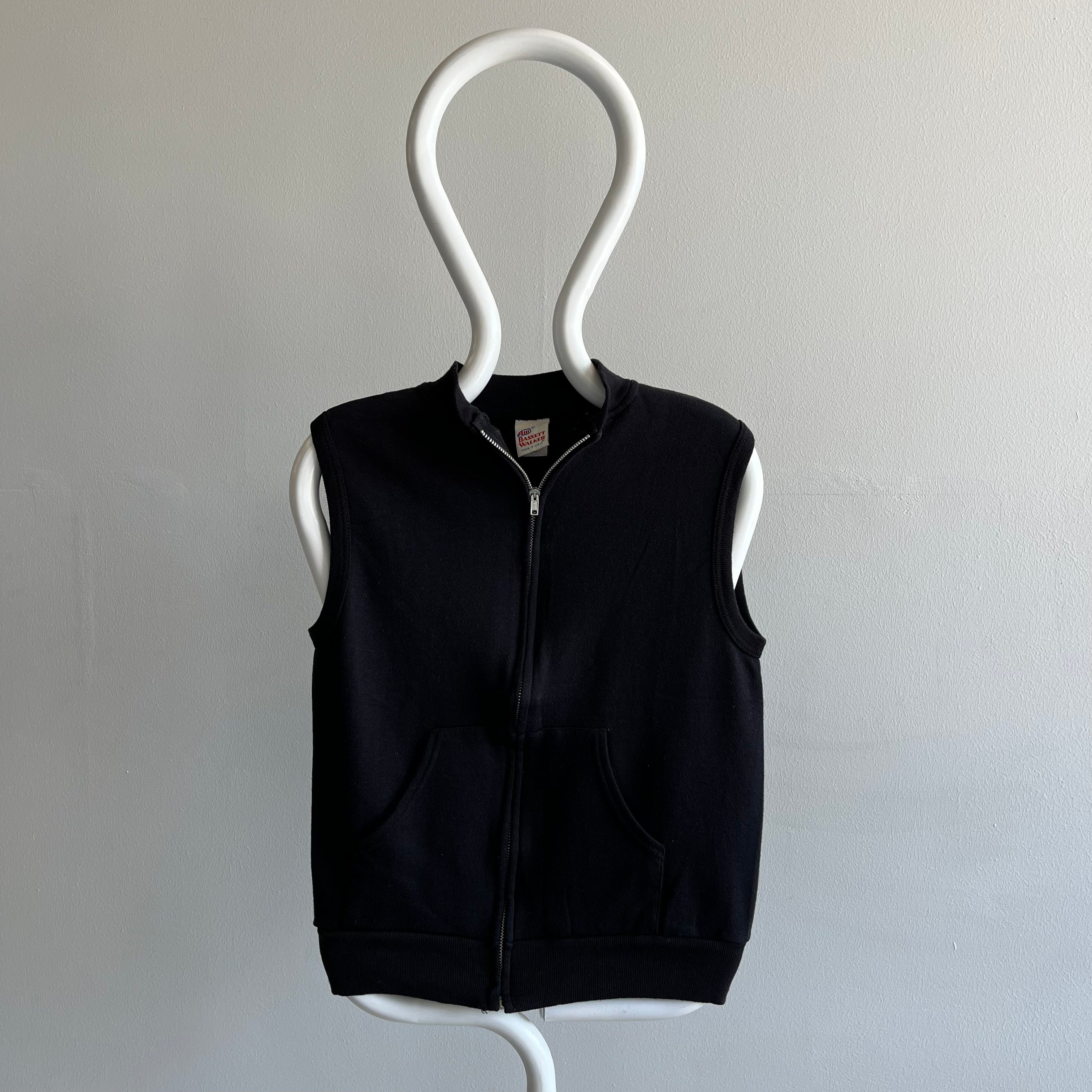 1980s Never Worn (?) Zip Up Warm Up Vest