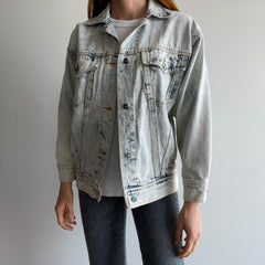 1980s Bedazzled Stefano Acid Wash Epic Denim Jean Jacket - The Backside!