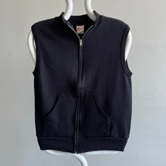 1980s Never Worn (?) Zip Up Warm Up Vest