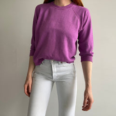 1970s Soft, Thin, Slouchy Purple Raglan