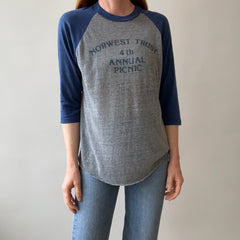 1984 Soft and Silky Paper Thin Norwest Trust Annual Picnic Baseball T-Shirt
