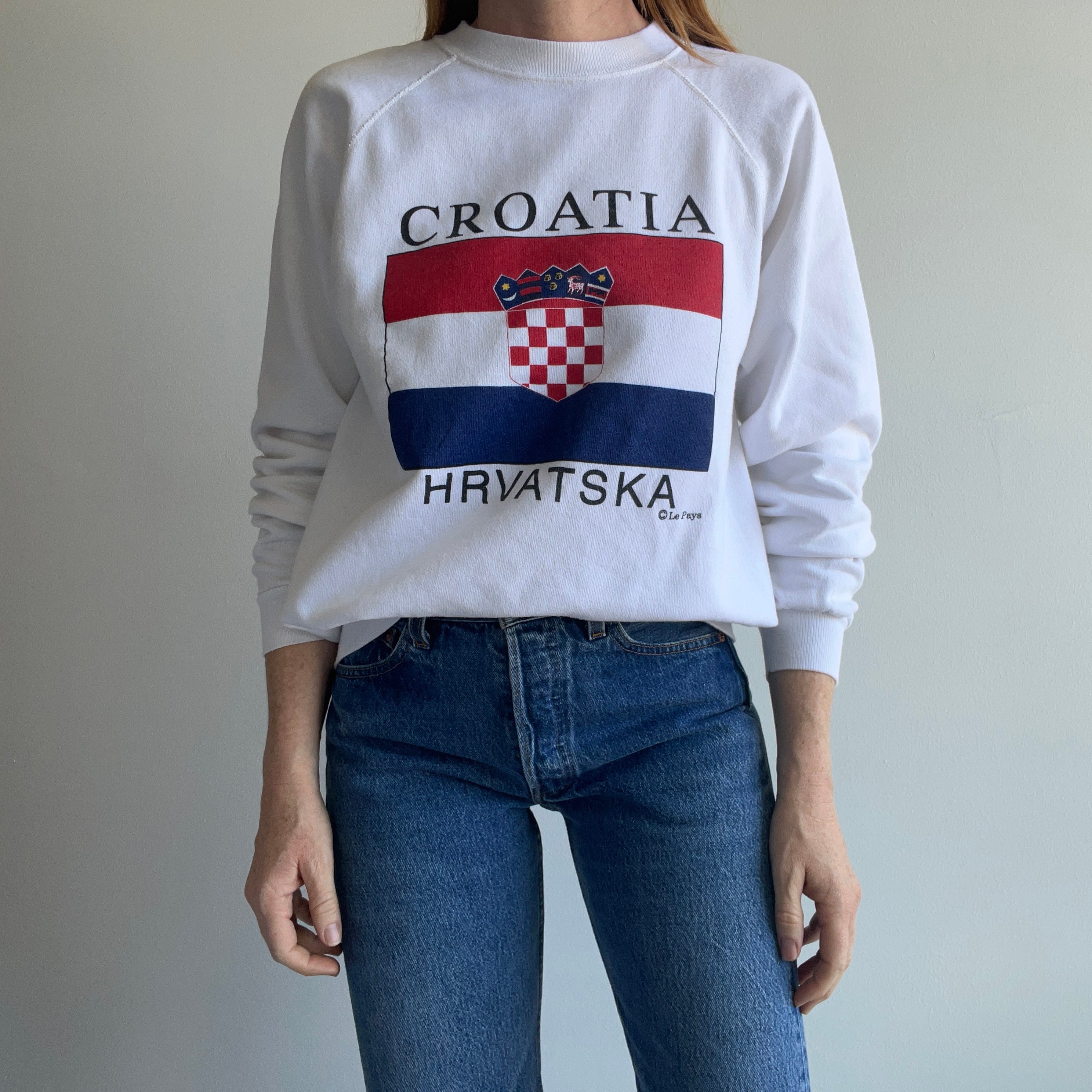 1980s Croatia Hrvatska Tourist Sweatshirt