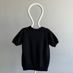 1980s New Old Stock Blank Black Warm Up - Swoon