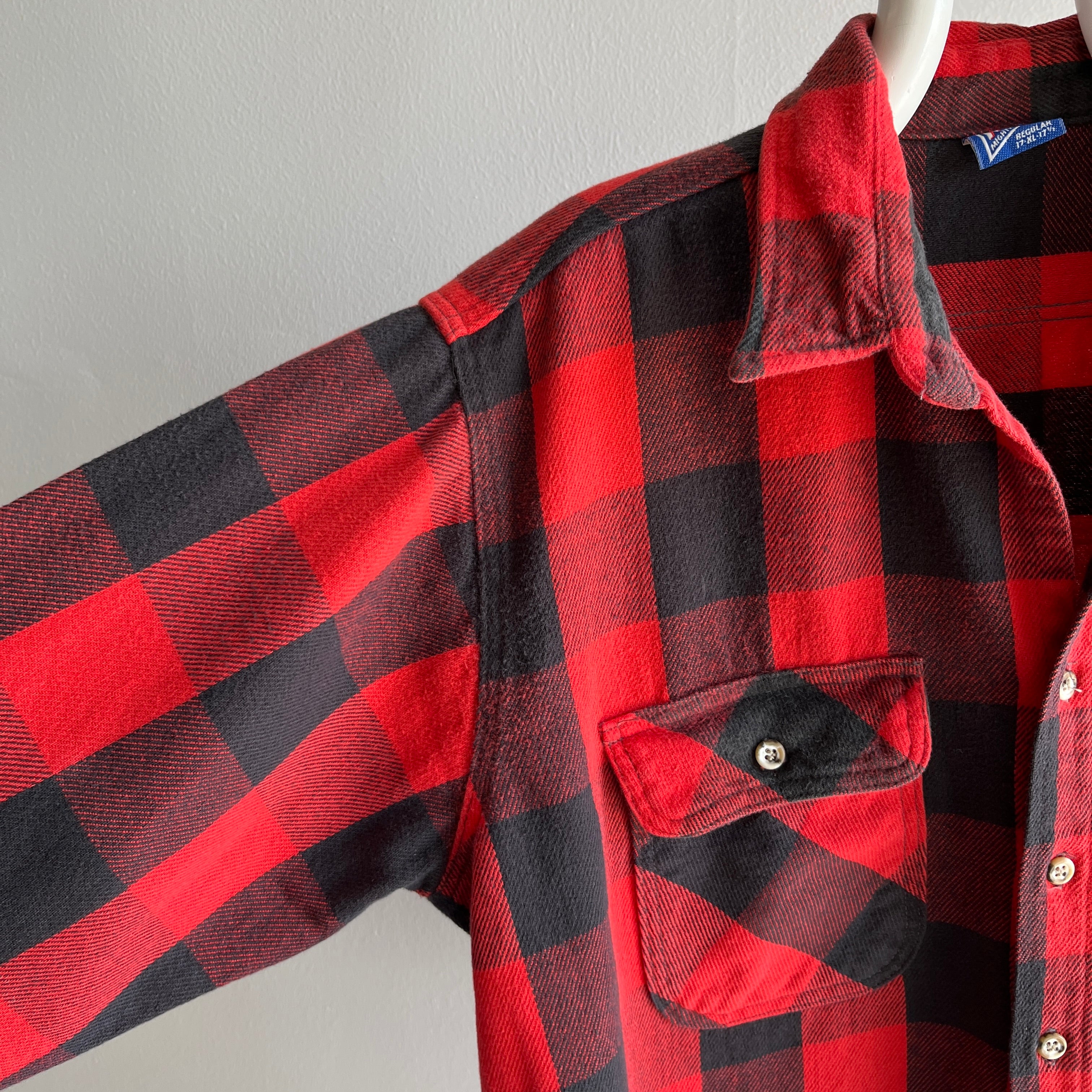 1980/90s Buffalo Plaid Cotton Flannel