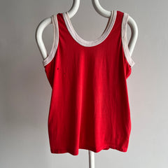 1970s Two Tone Tank with Wear Holes