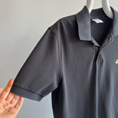 1980s Black Cotton Polo Shirt