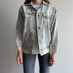 1980s Bedazzled Stefano Acid Wash Epic Denim Jean Jacket - The Backside!