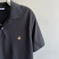 1980s Black Cotton Polo Shirt